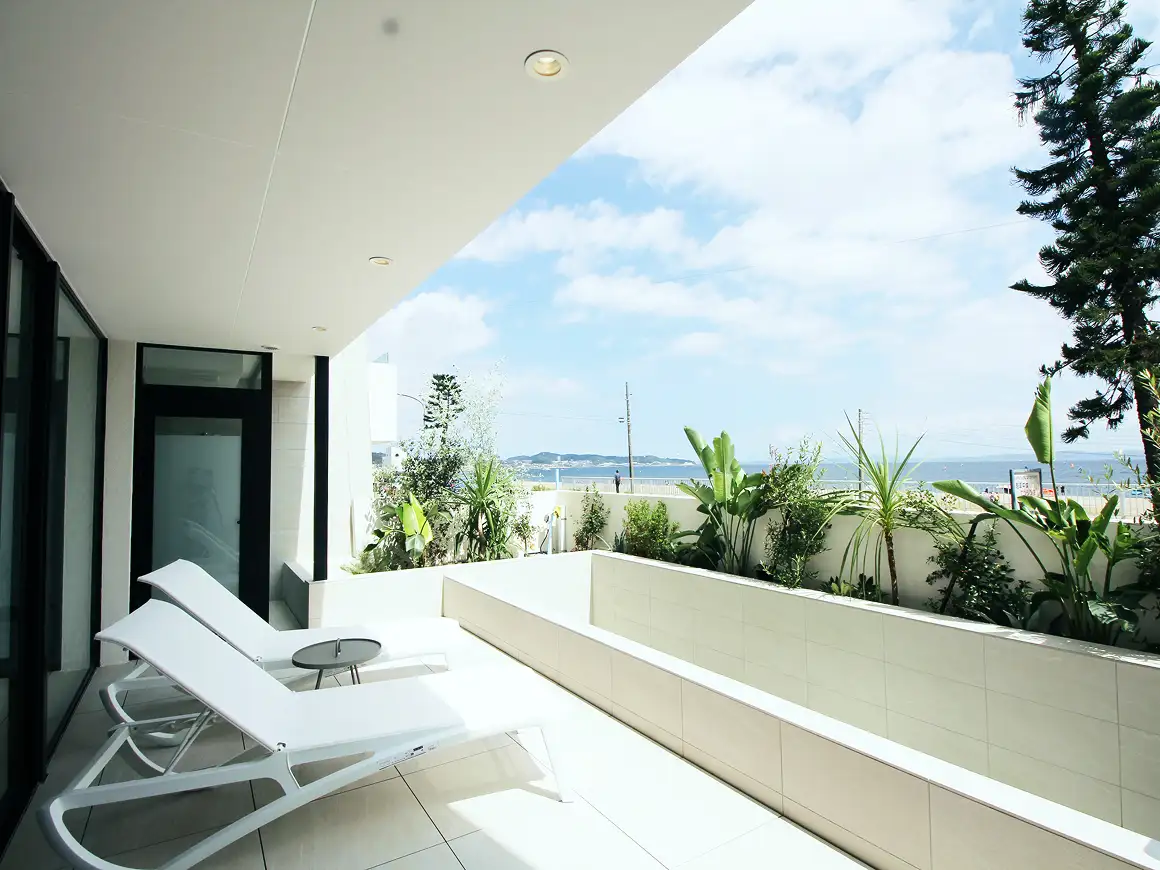 画像:テラスからの風景